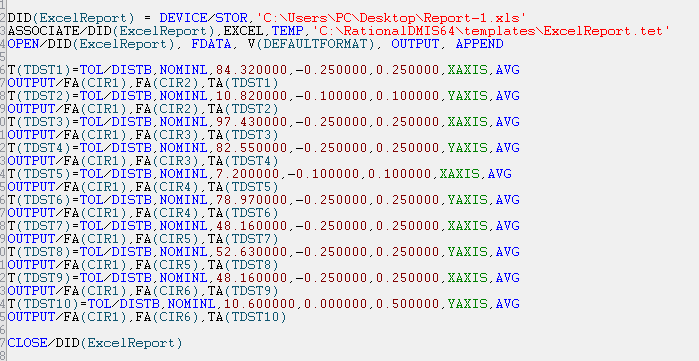 三坐標(biāo)Rational軟件快速輸出excel報(bào)告(下)(圖4) 三坐標(biāo)Rational軟件快速輸出excel報(bào)告(下)(圖4)