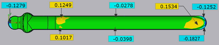 骨骼鎖定鋼板的輪廓度檢測(圖5) 骨骼鎖定鋼板的輪廓度檢測(圖5)