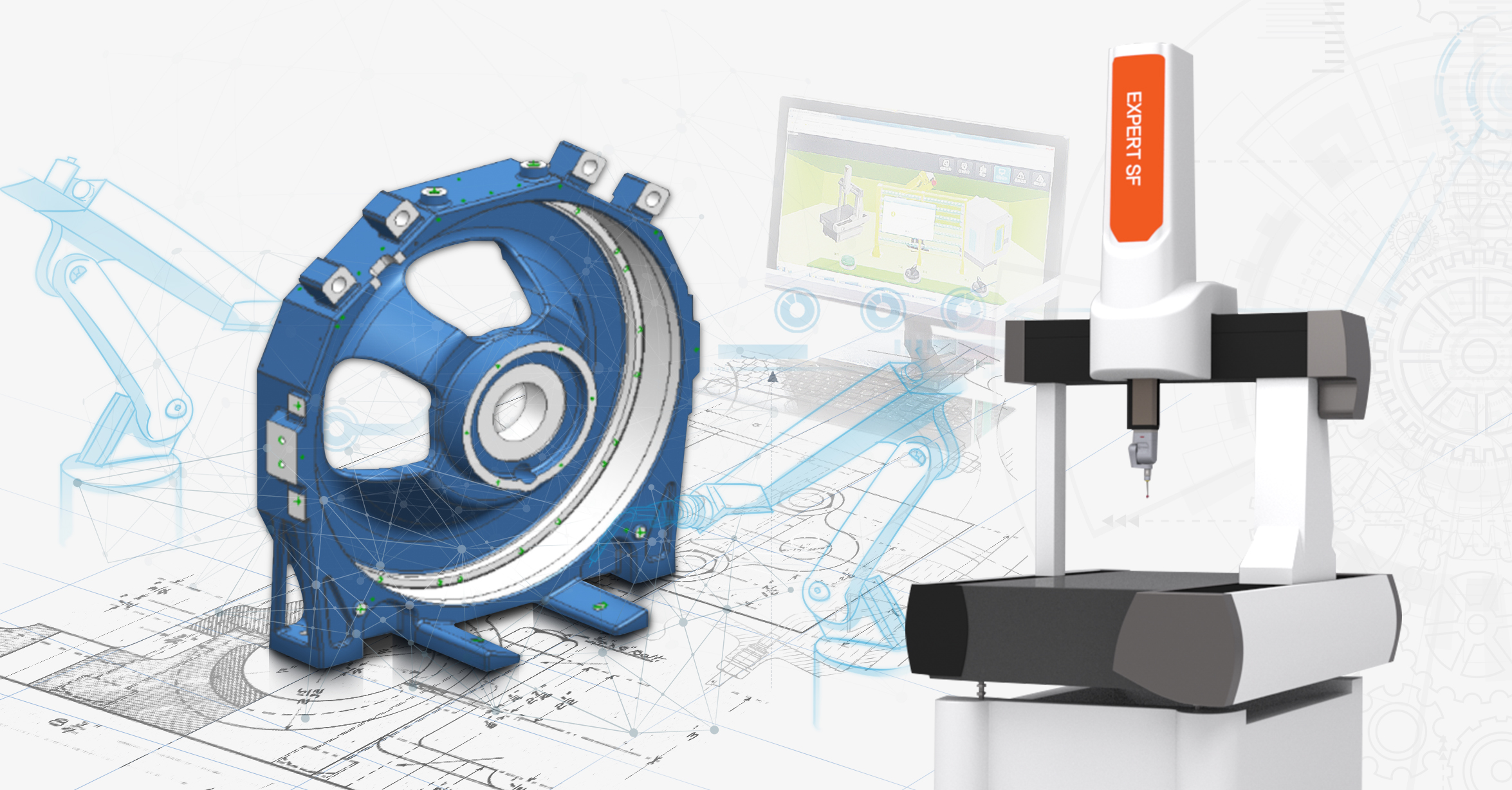 車間型三坐標(biāo)應(yīng)用之電梯機(jī)座在線自動(dòng)化檢測(cè)方案